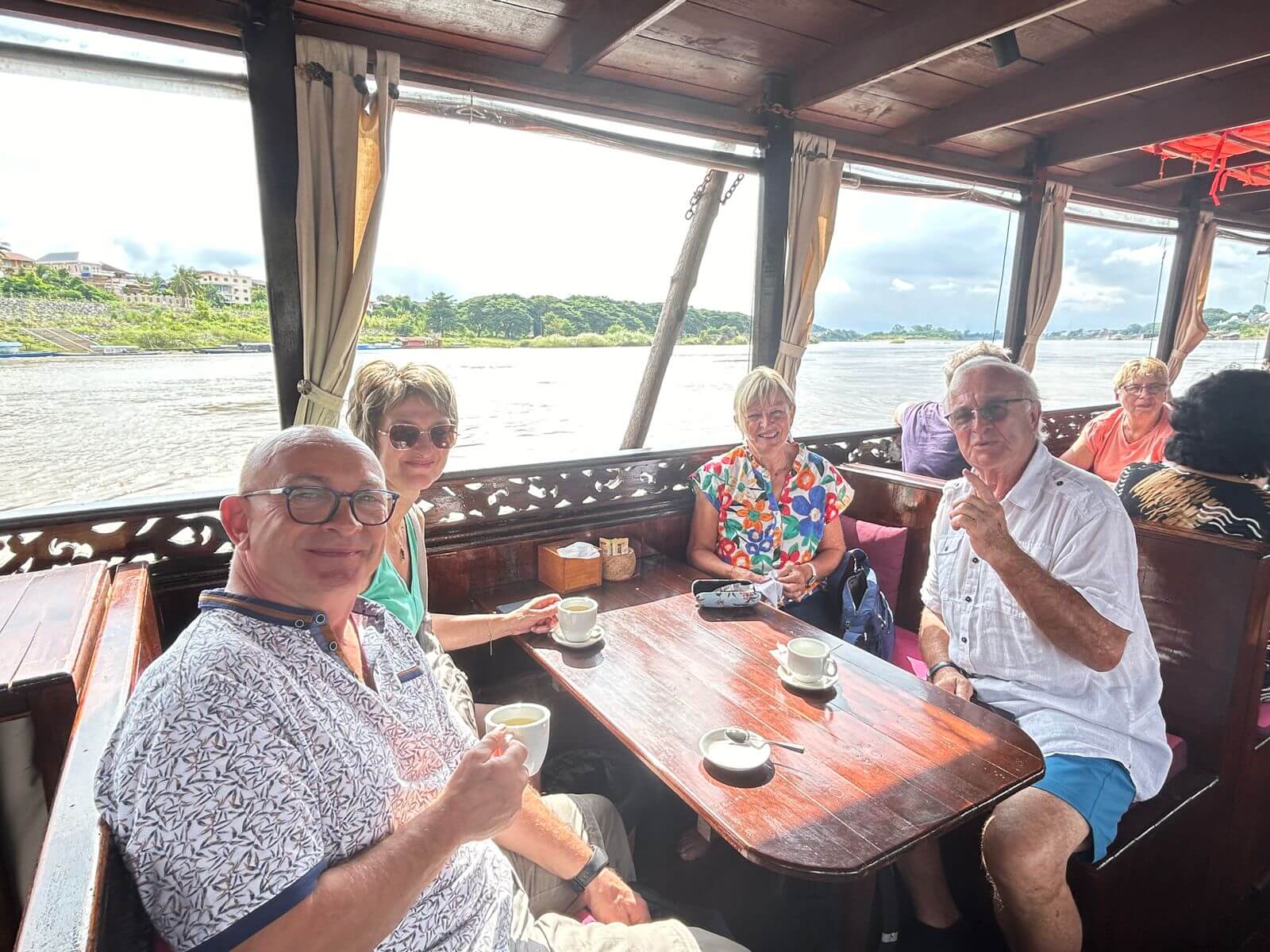 Mekong River cruise, northern laos